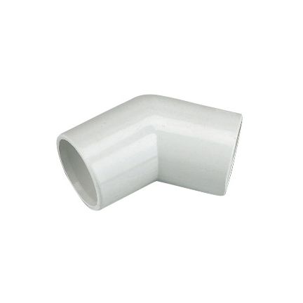 FloPlast Overflow 45 Degree Bend (21.5mm) (White)