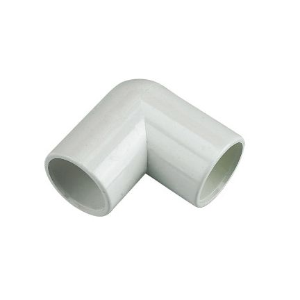 FloPlast Overflow 90 Degree Bend (21.5mm) (White)