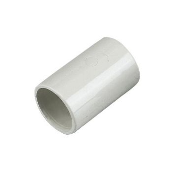 FloPlast Overflow Straight Coupling (21.5mm) (White)