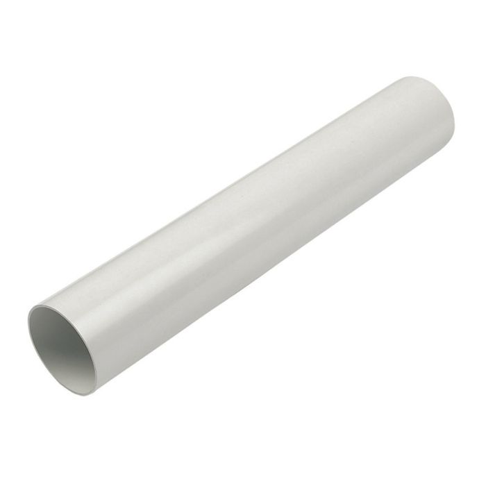 FloPlast Length of Overflow Pipe (21.5mm x 3m Length) (White) (Pack of 10)