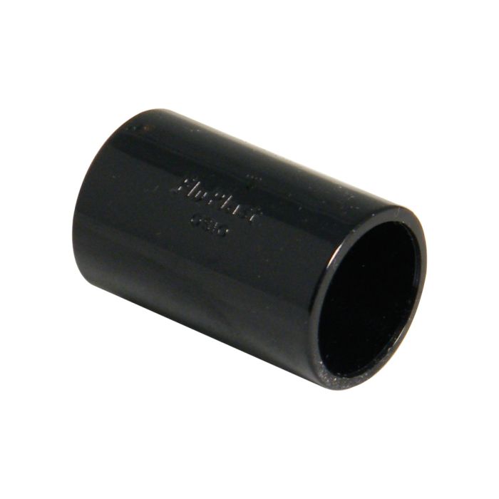 FloPlast Overflow Straight Coupling (21.5mm) (Black)