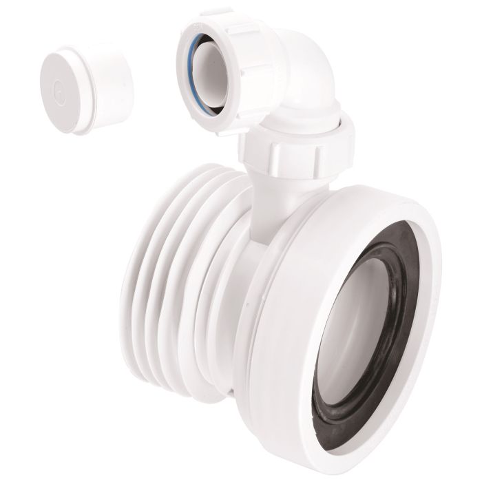 McAlpine Straight Rigid Pan Connector with Boss (110mm)