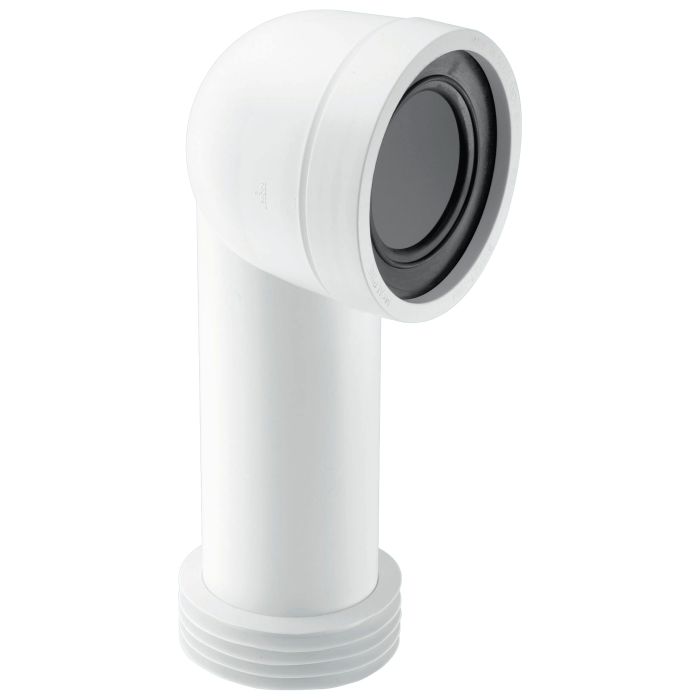 McAlpine 90 Bend Adjustable Length Rigid Pan Connector (110mm)