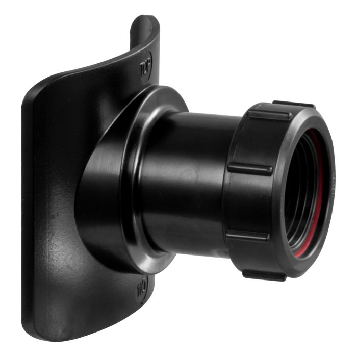 McAlpine Soil Pipe Boss Connector (4 Inch x 1.1/2 Inch) (Black)