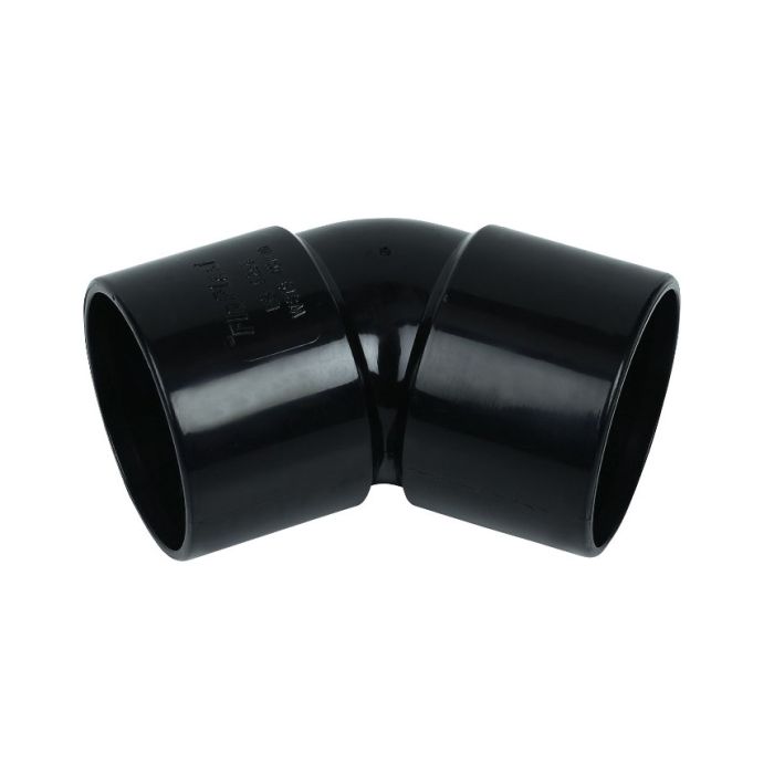 Solvent Weld 50mm 135 Deg Bend Black