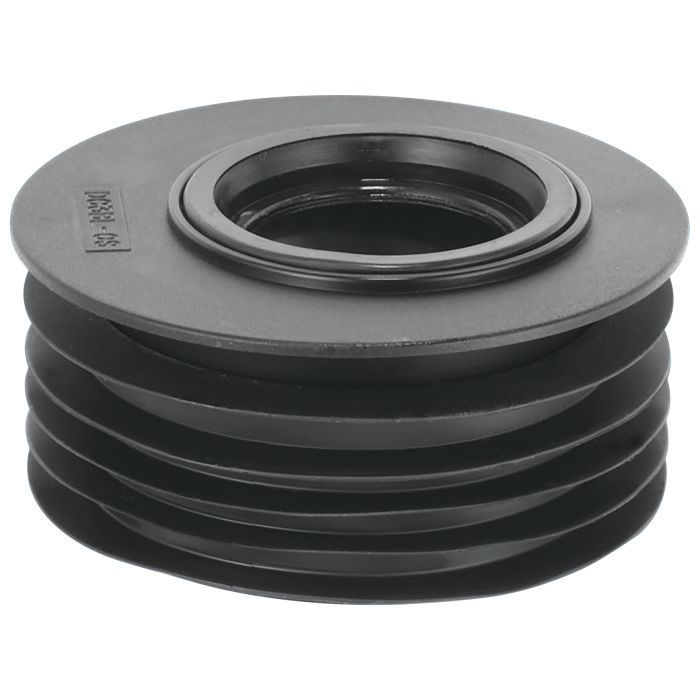 McAlpine 4 Inch x 2 Inch Drain Connector Offset Reducer Black