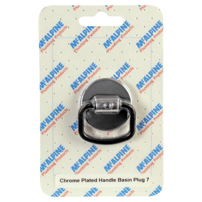 McAlpine Handle Basin Plug (No. 6 Handipak) (Chrome Plated)