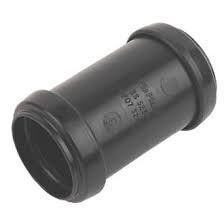 Waste 32mm Pushfit Straight Coupling Black