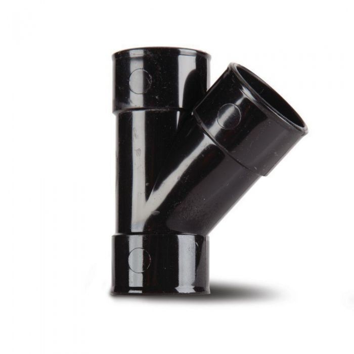 Solvent Weld 40mm Y Tee Black