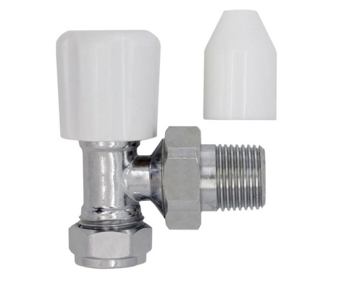 10mm Chrome Plated Angled Lockshield and Wheelhead Cap