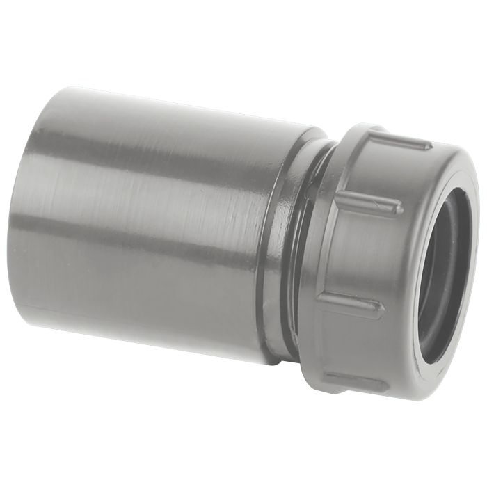 McAlpine Soil Pipe Boss Reducer in ABS 1.1/4 Inch Grey