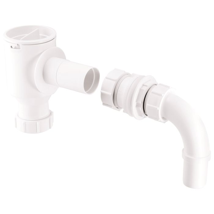 McAlpine 1.1/4 Inch Screened Tank Overflow Connector Extended