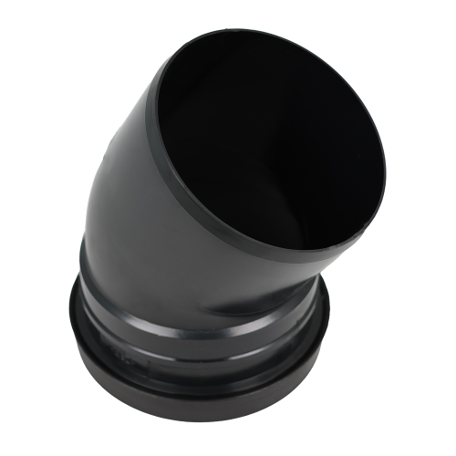Masterflow 30 Deg Bend Single Socket Push Fit (110mm) (Black)