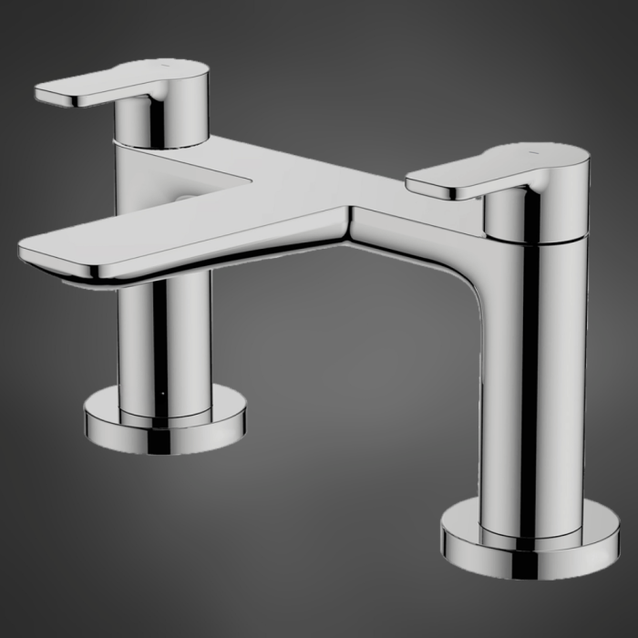 LeoNova Stratos Deck Mounted Bath Filler Chrome Tap *Warehouse Clearance*