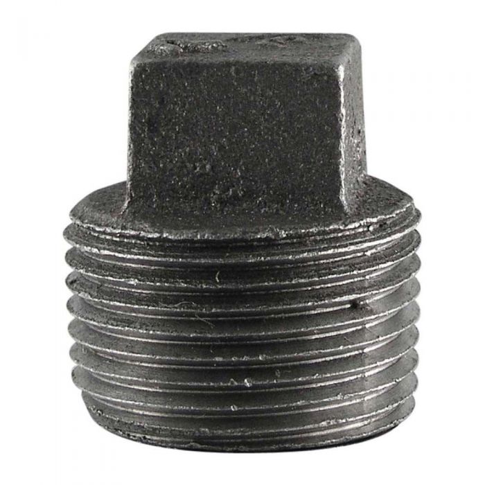 1/4 Inch Black Iron Solid Plug