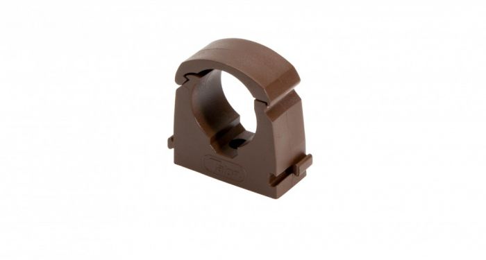 Talon BROWN Single Hinge Pipe Clip 22mm (Bag of 100)