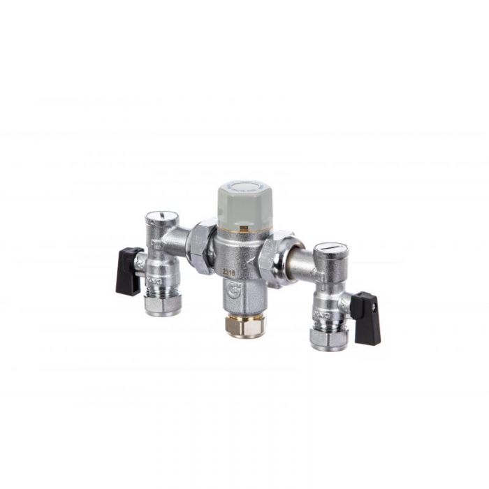 Altecnic Careflo Series 5213 Merchant Thermostatic Mixing Valve MX with Service Valves (15mm)