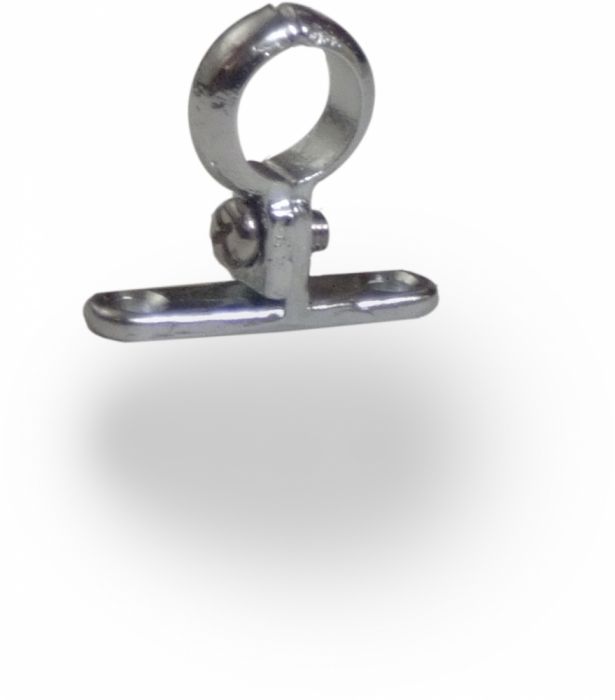 Chrome Die-Cast School Board Pipe Clip (28mm)