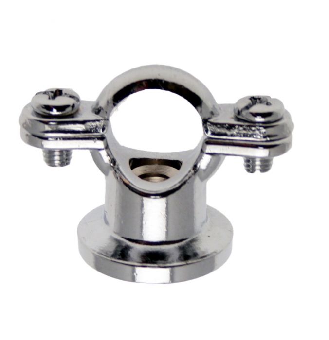 Chrome Single Ring and Backplate (15mm)