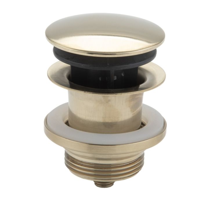 McAlpine Multi-Function Centre-Pin Basin Waste (1.1/4 Inch x 60mm) (Brushed Brass)