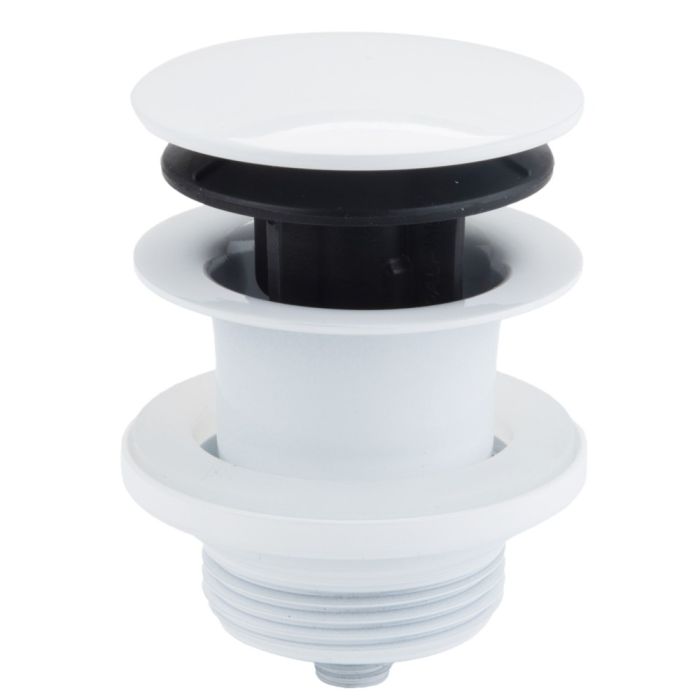 McAlpine Multi-Function Centre-Pin Basin Waste (1.1/4 Inch x 60mm) (Gloss White)