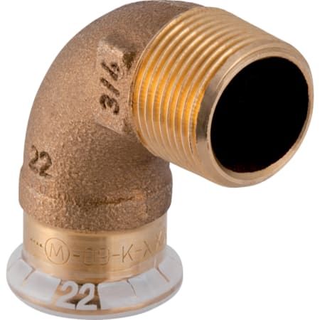 Geberit Mapress Copper Adaptor 90 Degrees Elbow with Male Thread (54mm x 2 Inch)