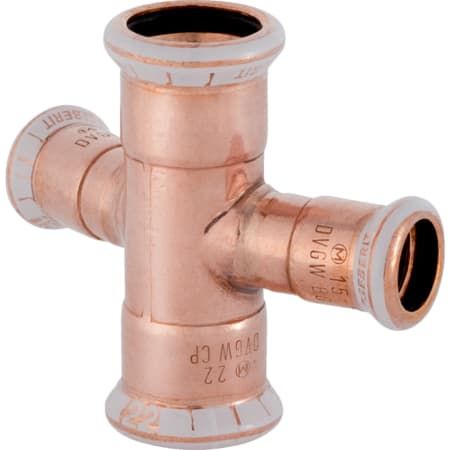 Geberit Mapress Copper Pipe Cross 30 Degrees Reduced (28mm x 15mm)