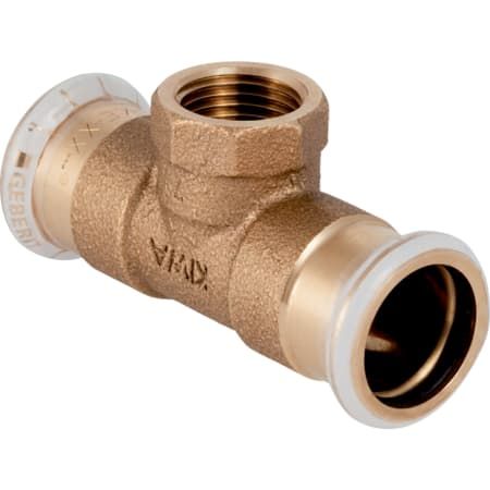 Geberit Mapress Copper Tee Piece with Female Centre (54mm x 54mm x 1/2 Inch)