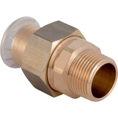 Geberit Mapress Copper Adaptor Union with Male Thread (22mm x 3/4 Inch)