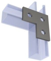 3 Hole Flat L Plate HDG (100 Box)