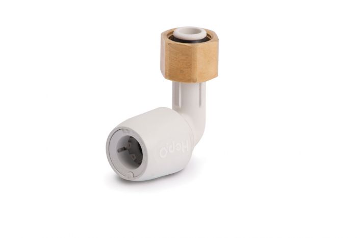 Hep2O Bent Tap Connector (15mm x 1/2 Inch BSP)