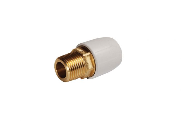 HEP2O Brass Male Iron Adaptor 22mm x 3/4” BSP HX29/22W