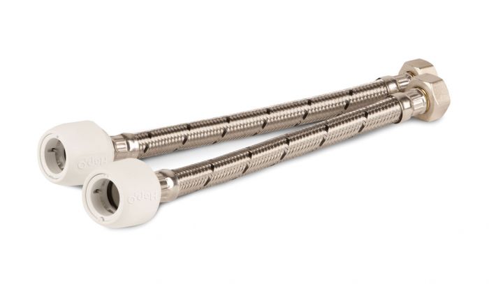 Hep2O Flexi Tap Connector (15mm x 3/4 Inch BSP x 500mm) (Pair)