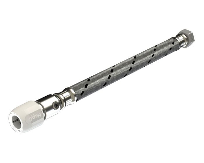 Hep2O Flexi Service Valve Tap Connector (15mm x 1/2 Inch BSP x 500mm) (Pair)