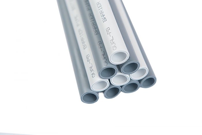 Pipelife Easy-Lay Polybutylene (PB) Barrier Pipe Lengths (White) (15mm x 3m) (Bundle of 10)