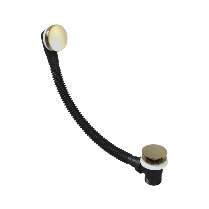 J.B.Del and Co Easy-Clean Click-Clack Bath Waste with Overflow (Brushed Brass)