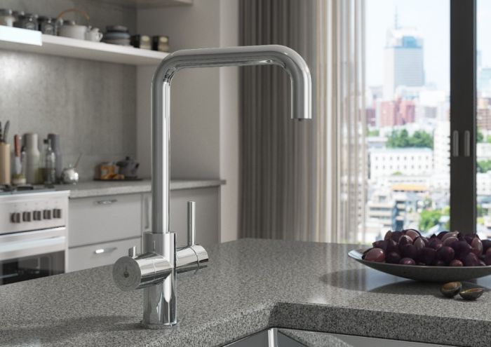 LeoNova 3 in 1 Instant Hot Water Tap with Boiler and Filter (Chrome)