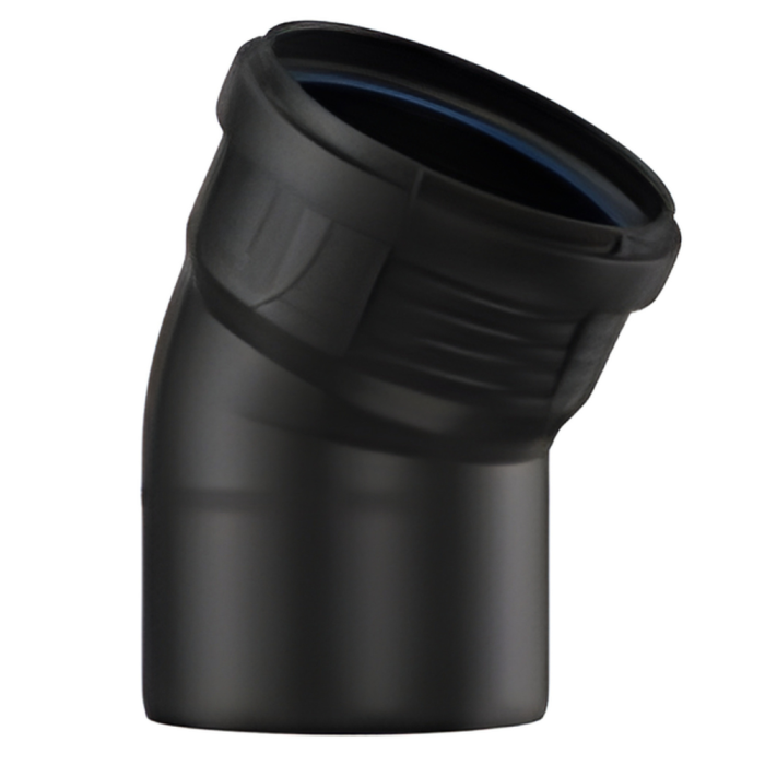 Pipelife Master3 Plus Acoustic Soil Single Socket Bend (160mm) (30 Degrees)