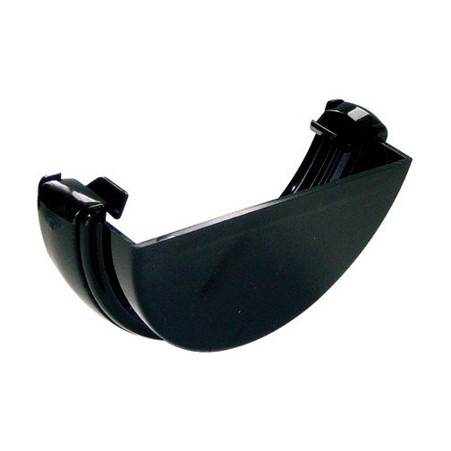 Floplast External Stopend 112mm Half Round Gutter