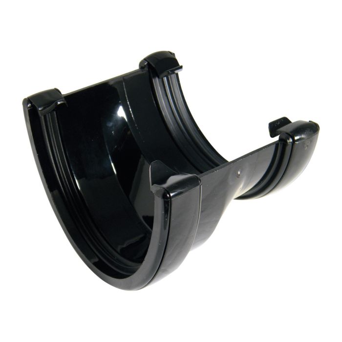 Floplast High Capacity To Half Round Gutter Adaptor Black