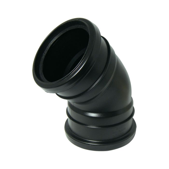 Floplast 110mm Double Socket 45 Degree Bend