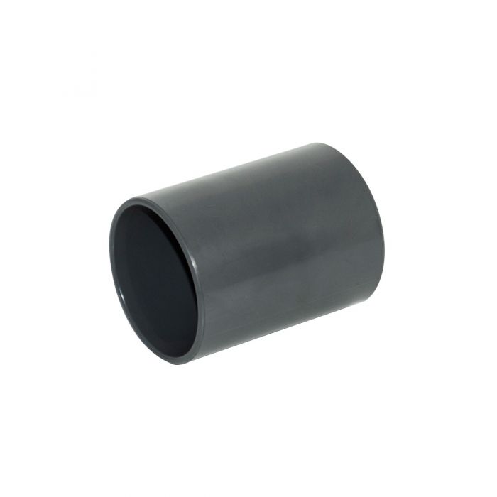 FloPlast 32mm Solvent Weld Straight Coupling Anthracite Grey