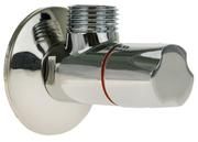 Hudson 1/4 Turn Service Valve (1/2 Inch Male x 1/2 Inch Male) (Chrome Plated)