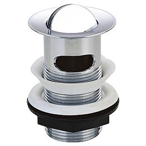 Keyplumb Flip Top Turnover Basin Waste Slotted Chrome (1.1/2 Inch)