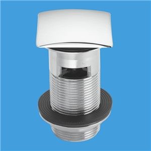 McAlpine 1.1/4 Inch Spring Loaded Slotted Basin Waste Square