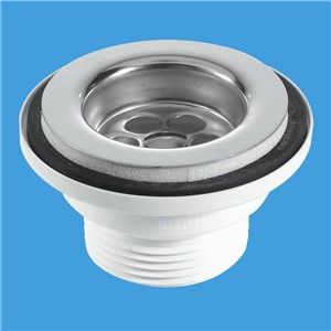 McAlpine Stainless Steel Flange Basin Waste (1.1/4 Inch)
