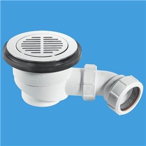 McAlpine Shower Trap Chrome Plated Brass (90mm)