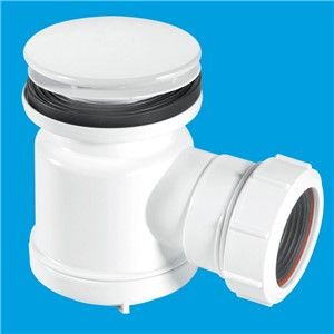 McAlpine Mushroom Top Shower Trap Flange (White)