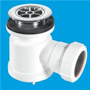 McAlpine Grid Top Shower Trap Chrome Plated Brass