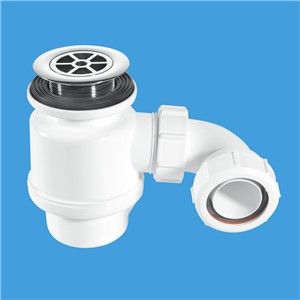 McAlpine Grid Top Shower Trap Chrome Plated Brass
